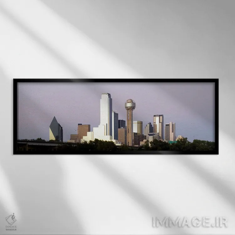 تابلو دکوراتیو Reunion Tower, Dallas, Texas, USA #5,آسمان خراش ها در ش… اثر پانورامیک ایمجز - نمای قابدار مشکی