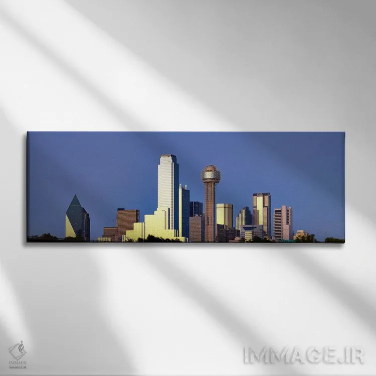 تابلو دکوراتیو Reunion Tower, Dallas, Texas, USA #6,آسمان خراش ها در ش… اثر پانورامیک ایمجز - نمای روبهرو روی دیوار
