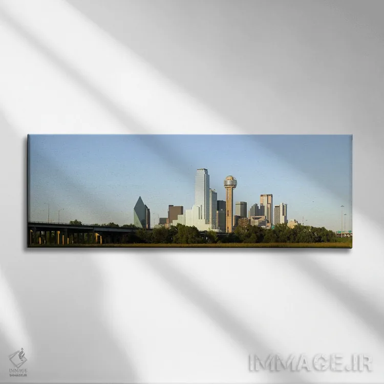 تابلو دکوراتیو Reunion Tower, Dallas, Texas, USA #4,آسمان خراش ها در ش… اثر پانورامیک ایمجز - نمای روبهرو روی دیوار