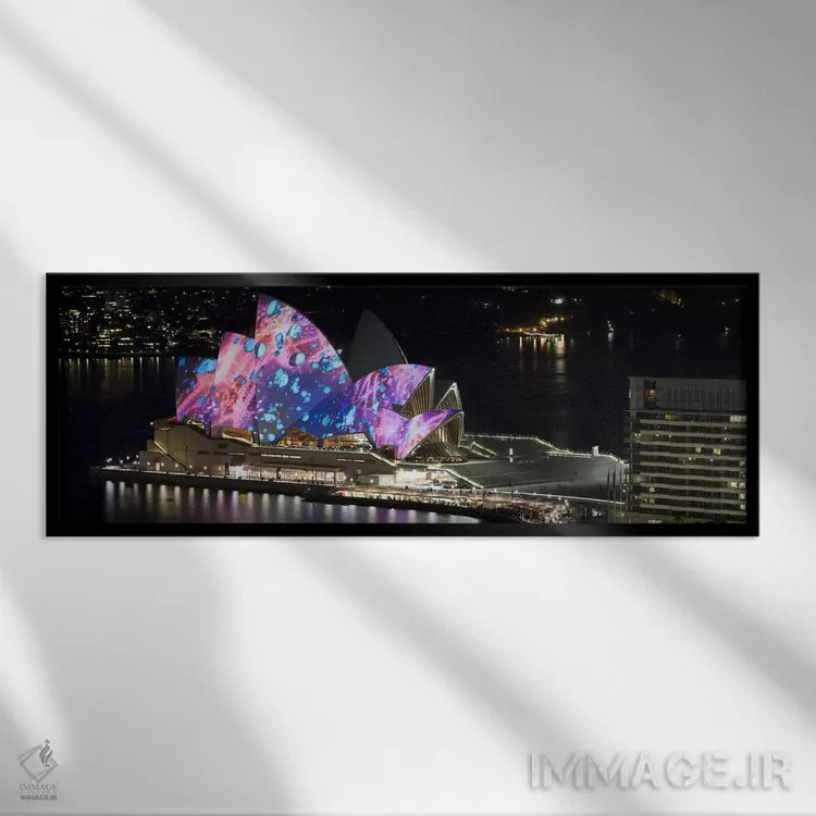 تابلو دکوراتیو Sydney Opera House, Sydney, New South Wales, Australia… اثر پانورامیک ایمجز - نمای قابدار مشکی