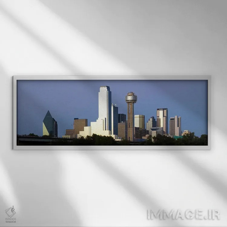 تابلو دکوراتیو Reunion Tower, Dallas, Texas, USA #2,آسمان خراش ها در ش… اثر پانورامیک ایمجز - نمای قابدار سفید