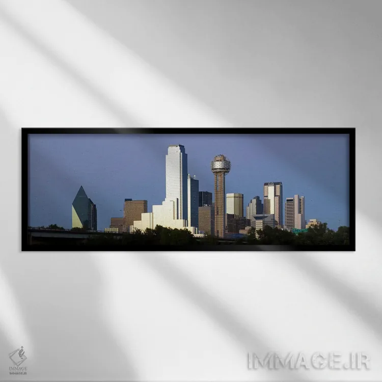 تابلو دکوراتیو Reunion Tower, Dallas, Texas, USA #2,آسمان خراش ها در ش… اثر پانورامیک ایمجز - نمای قابدار مشکی