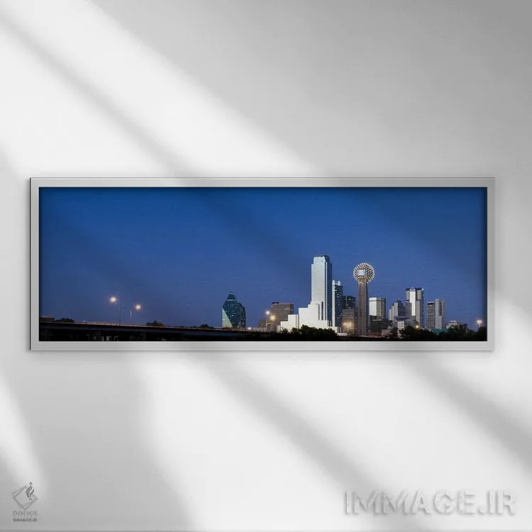 تابلو دکوراتیو Reunion Tower, Dallas, Texas, USA #3,آسمان خراش ها در ش… اثر پانورامیک ایمجز - نمای قابدار سفید