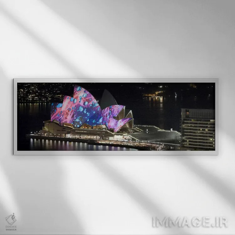 تابلو دکوراتیو Sydney Opera House, Sydney, New South Wales, Australia… اثر پانورامیک ایمجز - نمای قابدار سفید