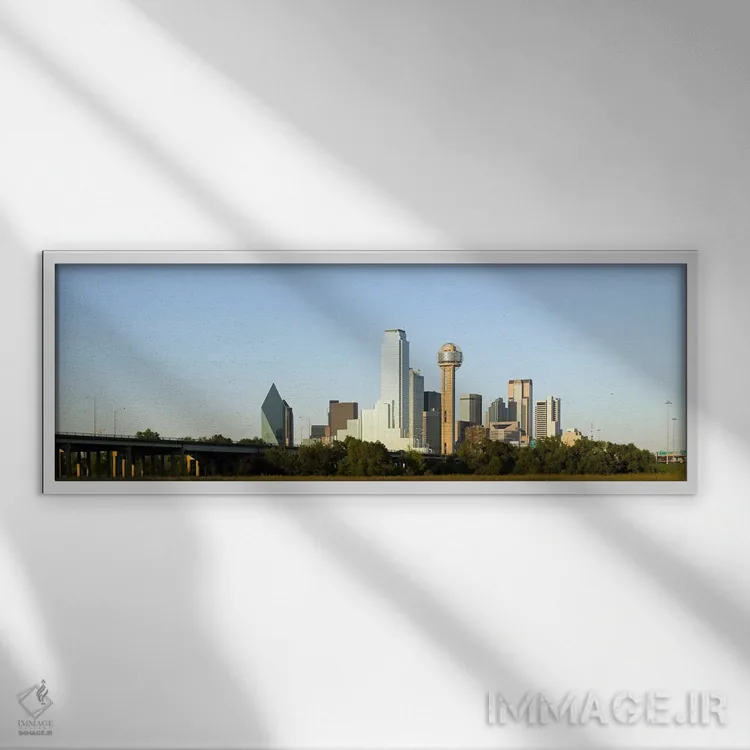 تابلو دکوراتیو Reunion Tower, Dallas, Texas, USA #4,آسمان خراش ها در ش… اثر پانورامیک ایمجز - نمای قابدار سفید