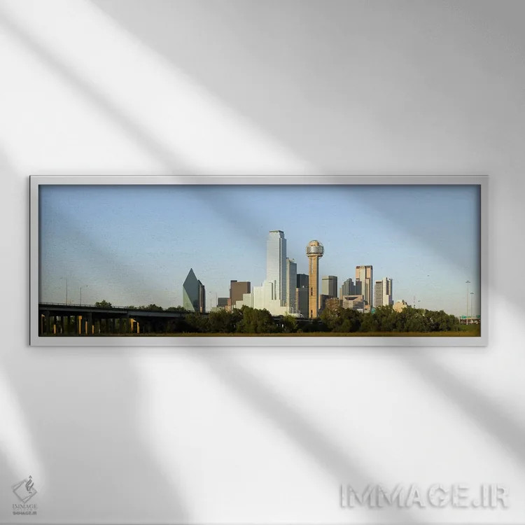 تابلو دکوراتیو Reunion Tower, Dallas, Texas, USA #4,آسمان خراش ها در ش… اثر پانورامیک ایمجز - نمای قابدار سفید