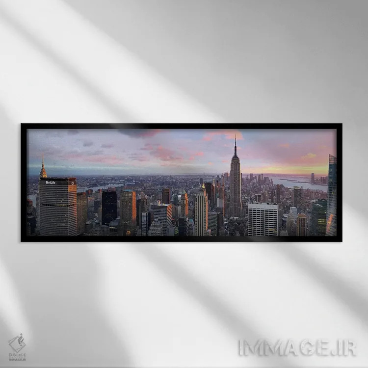 تابلو دکوراتیو Midtown Manhattan, Manhattan, New York City, New York S… اثر پانورامیک ایمجز - نمای قابدار مشکی