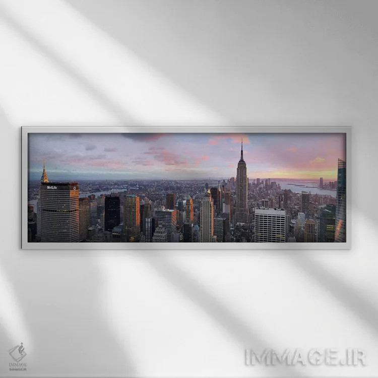 تابلو دکوراتیو Midtown Manhattan, Manhattan, New York City, New York S… اثر پانورامیک ایمجز - نمای قابدار سفید