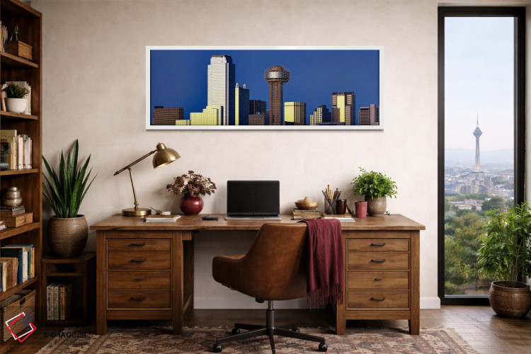 تابلو دکوراتیو Reunion Tower, Dallas, Texas, USA,آسمان خراش ها در شهر… اثر پانورامیک ایمجز - D1W