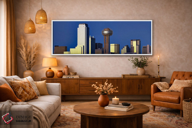 تابلو دکوراتیو Reunion Tower, Dallas, Texas, USA,آسمان خراش ها در شهر… اثر پانورامیک ایمجز - D4W