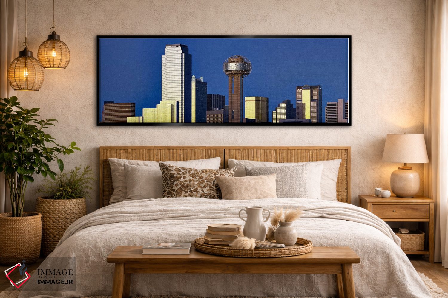 تابلو دکوراتیو Reunion Tower, Dallas, Texas, USA,آسمان خراش ها در شهر… اثر پانورامیک ایمجز - D5B