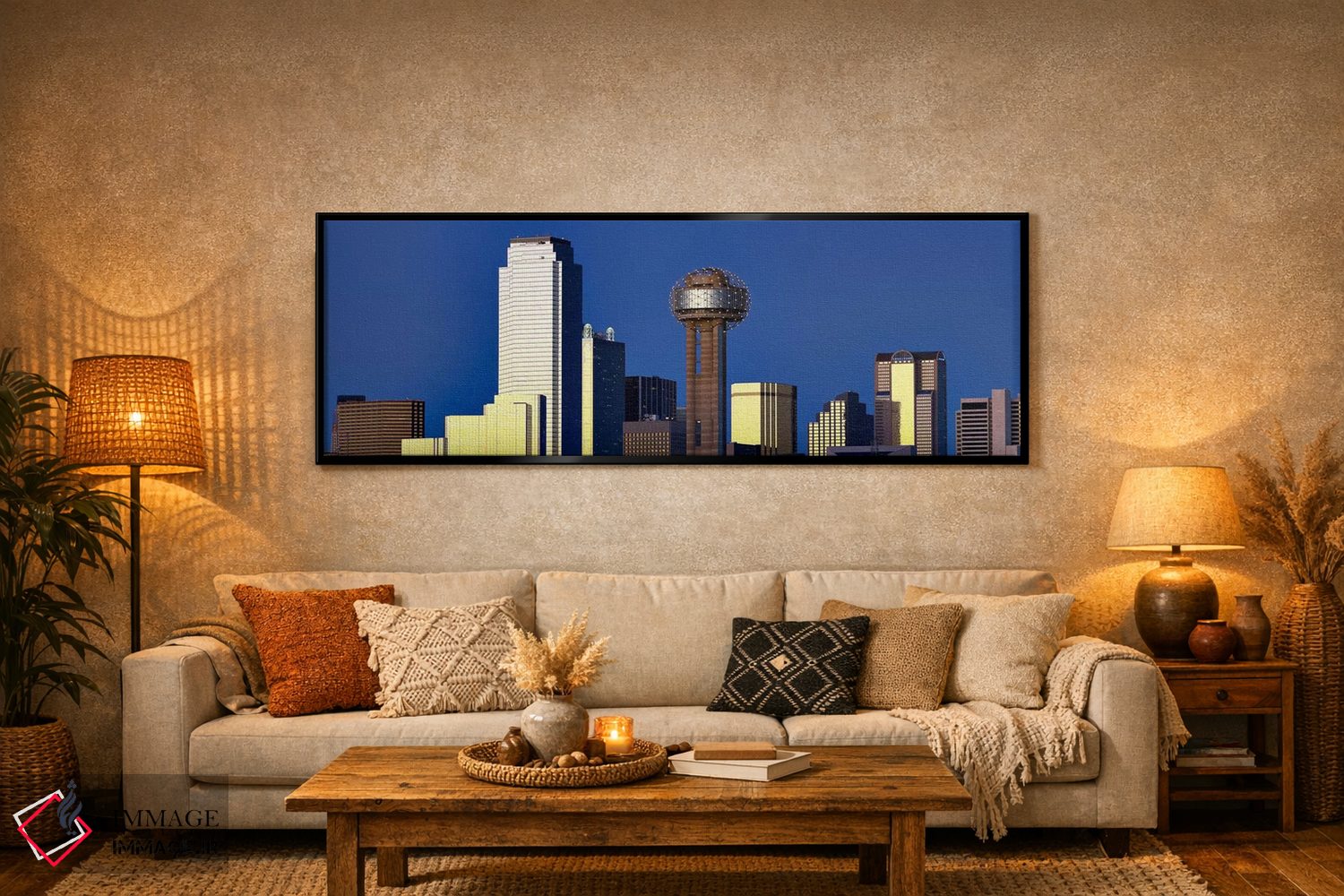 تابلو دکوراتیو Reunion Tower, Dallas, Texas, USA,آسمان خراش ها در شهر… اثر پانورامیک ایمجز - D6B