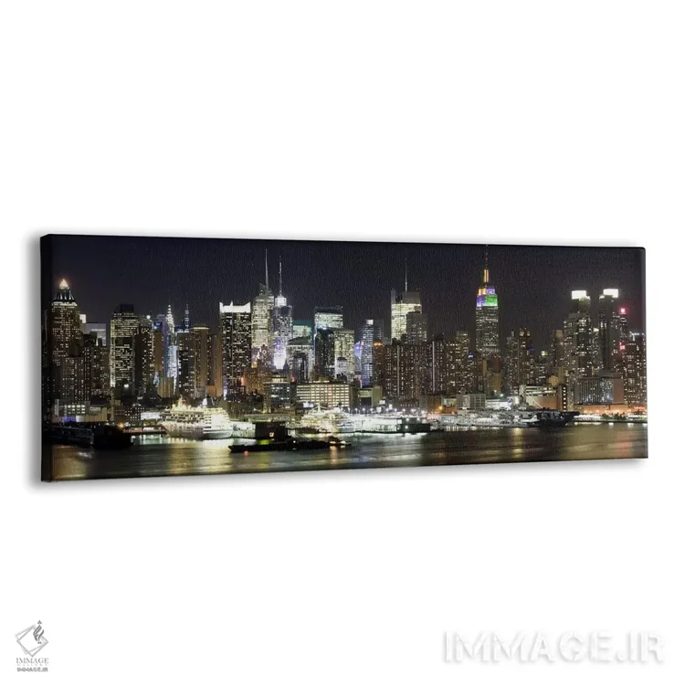 تابلو دکوراتیو Hudson River, Midtown Manhattan, Manhattan, New York Ci… اثر پانورامیک ایمجز - نمای پرسپکتیو محصول