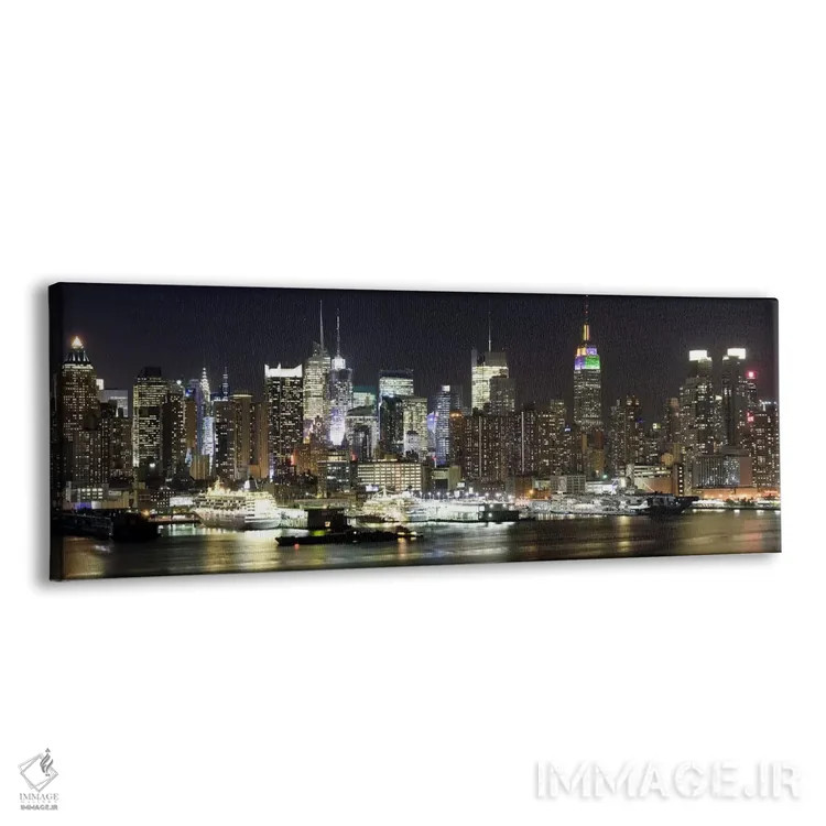 تابلو دکوراتیو Hudson River, Midtown Manhattan, Manhattan, New York Ci… اثر پانورامیک ایمجز - نمای پرسپکتیو محصول