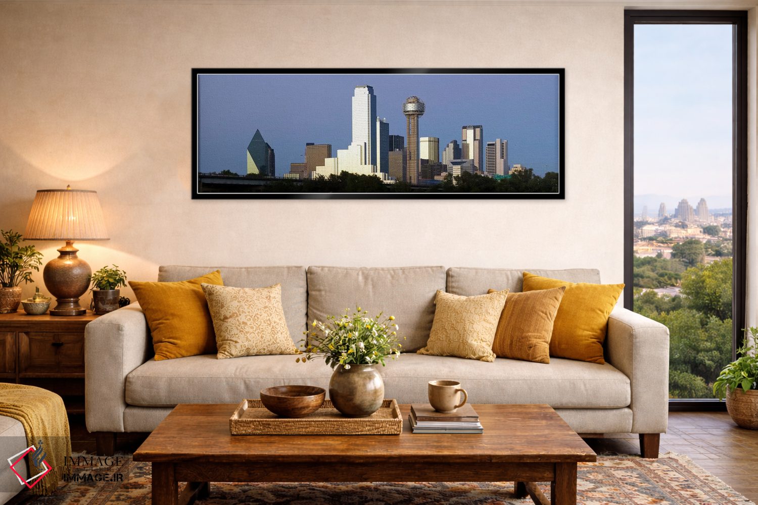 تابلو دکوراتیو Reunion Tower, Dallas, Texas, USA #2,آسمان خراش ها در ش… اثر پانورامیک ایمجز - D6B