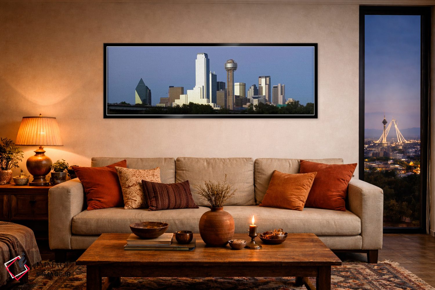 تابلو دکوراتیو Reunion Tower, Dallas, Texas, USA #2,آسمان خراش ها در ش… اثر پانورامیک ایمجز - D5B