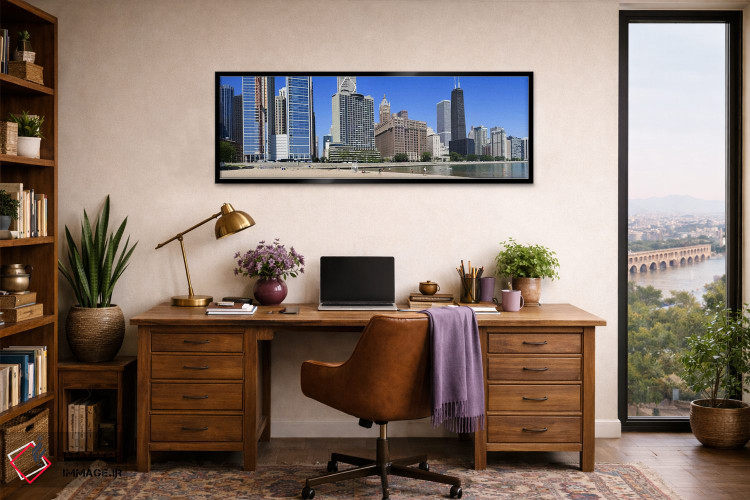 تابلو دکوراتیو Ohio Street Beach, Lake Shore Drive, Lake Michigan, Chi… اثر پانورامیک ایمجز - D3B
