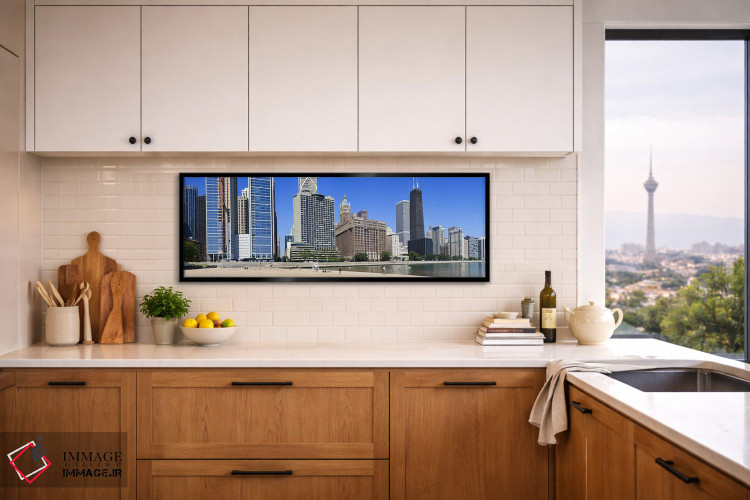 تابلو دکوراتیو Ohio Street Beach, Lake Shore Drive, Lake Michigan, Chi… اثر پانورامیک ایمجز - D5B
