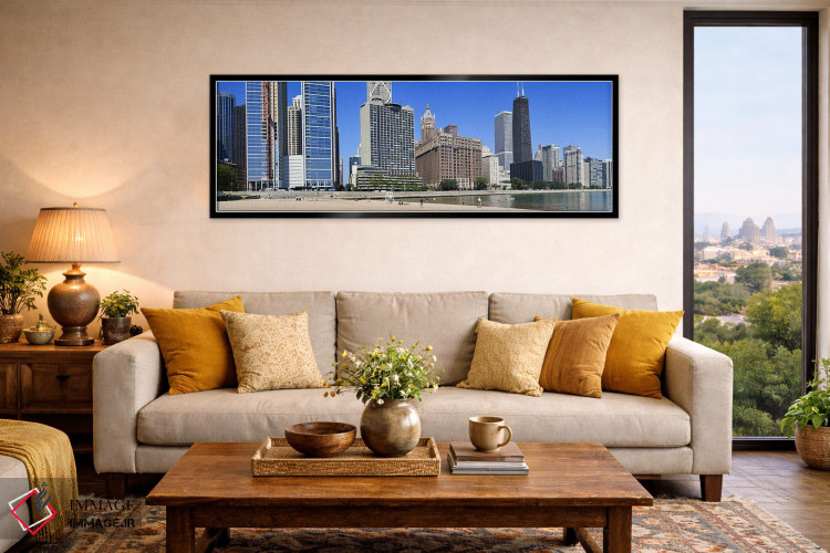 تابلو دکوراتیو Ohio Street Beach, Lake Shore Drive, Lake Michigan, Chi… اثر پانورامیک ایمجز - D6B