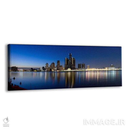 تابلو دکوراتیو Detroit River, Detroit, Michigan, USA #2,ساختمان ها در… اثر پانورامیک ایمجز - نمای پرسپکتیو محصول