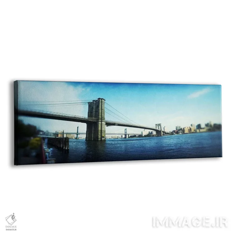 تابلو دکوراتیو Brooklyn Bridge, East River, Brooklyn, New York City, N… اثر پانورامیک ایمجز - نمای پرسپکتیو محصول
