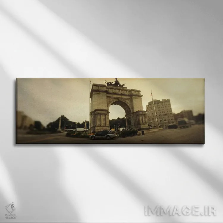 تابلو دکوراتیو Soldiers And Sailors Memorial Arch, Prospect Park, Gran… اثر پانورامیک ایمجز - نمای روبهرو روی دیوار