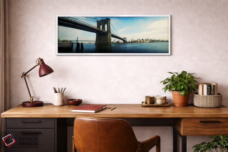 تابلو دکوراتیو Brooklyn Bridge, East River, Brooklyn, New York City, N… اثر پانورامیک ایمجز - D3W