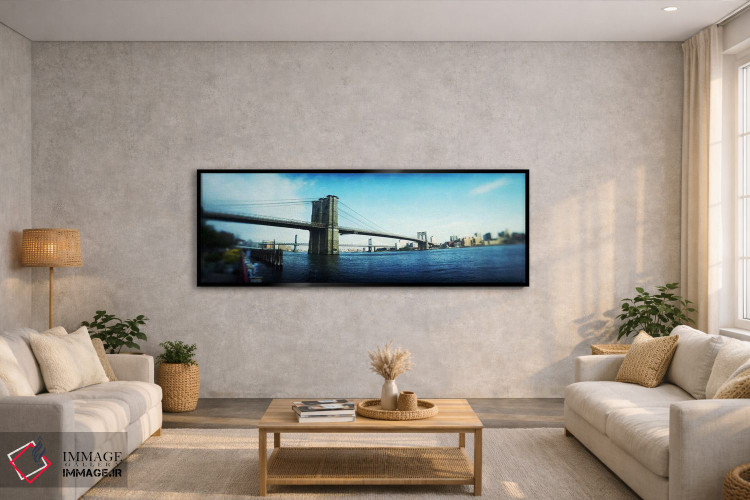 تابلو دکوراتیو Brooklyn Bridge, East River, Brooklyn, New York City, N… اثر پانورامیک ایمجز - D5B
