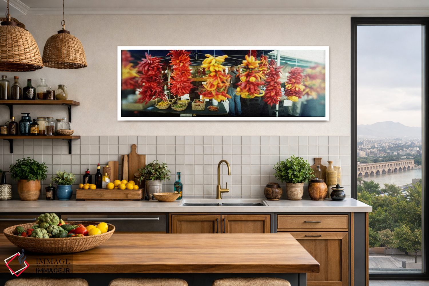 تابلو دکوراتیو Pike Place Market, Seattle, King County, Washington Sta… اثر پانورامیک ایمجز - D3W