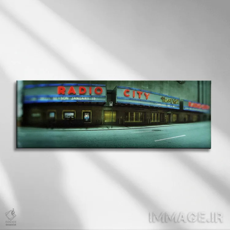 تابلو دکوراتیو Radio City Music Hall, Rockefeller Center, New York Cit… اثر پانورامیک ایمجز - نمای روبهرو روی دیوار