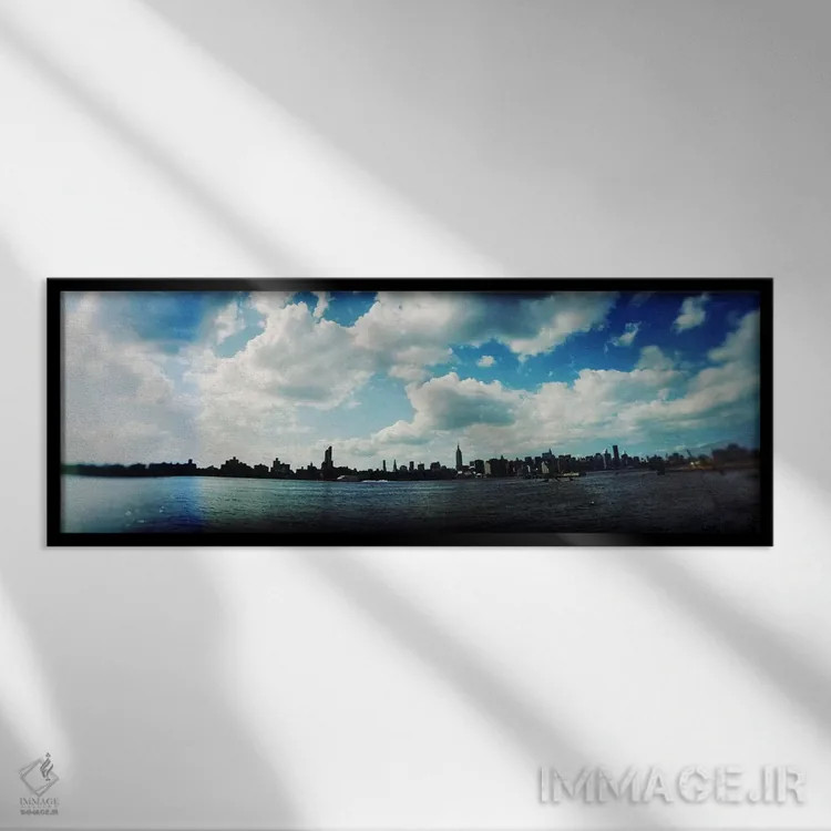تابلو دکوراتیو East River, Williamsburg, Brooklyn, New York City, New… اثر پانورامیک ایمجز - نمای قابدار مشکی
