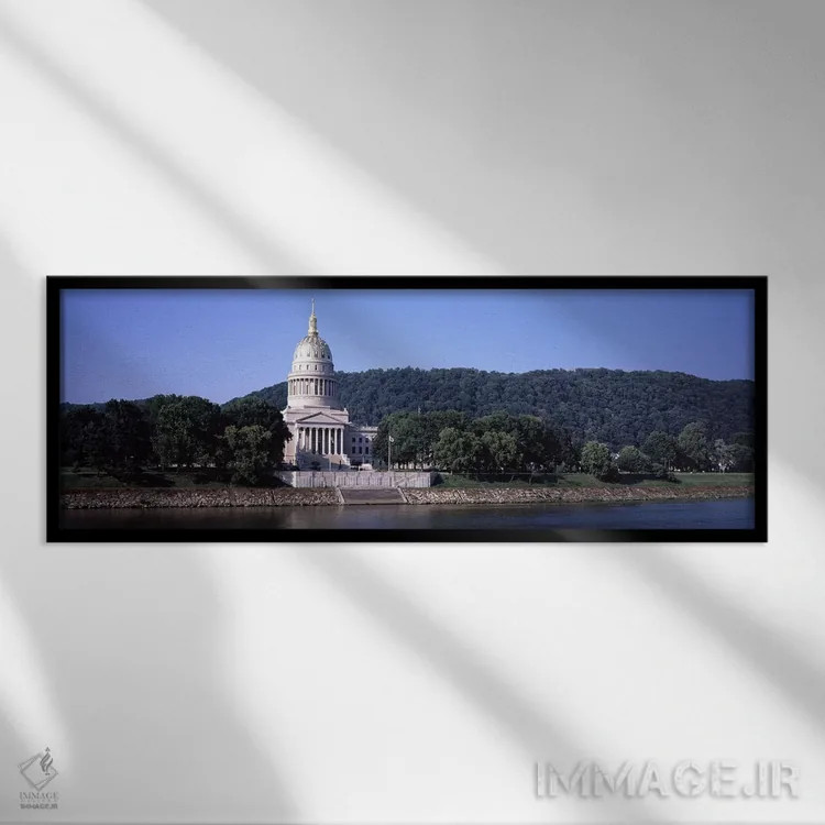 تابلو دکوراتیو Charleston, Kanawha County, West Virginia, USA,کاخ ایال… اثر پانورامیک ایمجز - نمای قابدار مشکی