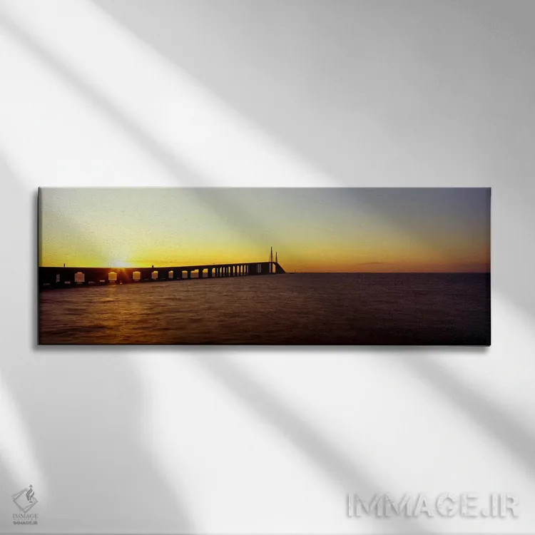 تابلو دکوراتیو Sunshine Skyway Bridge, Tampa Bay, St. Petersburg, Pine… اثر پانورامیک ایمجز - نمای روبهرو روی دیوار