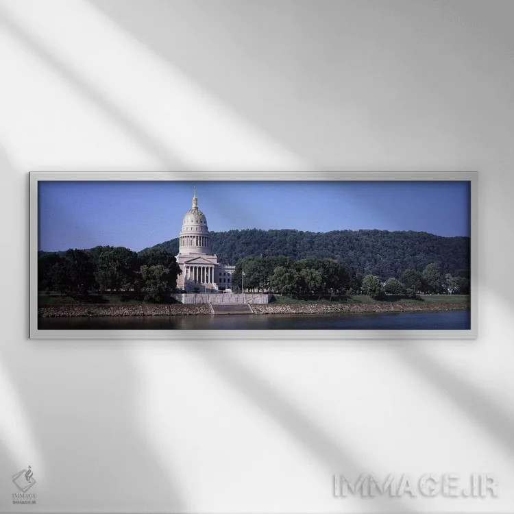تابلو دکوراتیو Charleston, Kanawha County, West Virginia, USA,کاخ ایال… اثر پانورامیک ایمجز - نمای قابدار سفید
