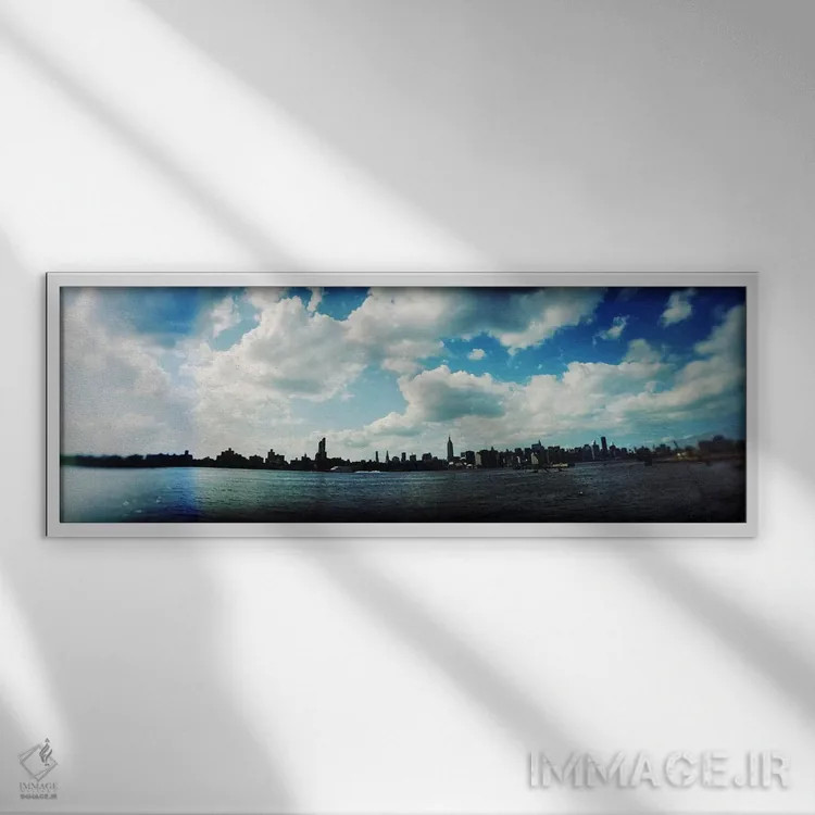 تابلو دکوراتیو East River, Williamsburg, Brooklyn, New York City, New… اثر پانورامیک ایمجز - نمای قابدار سفید