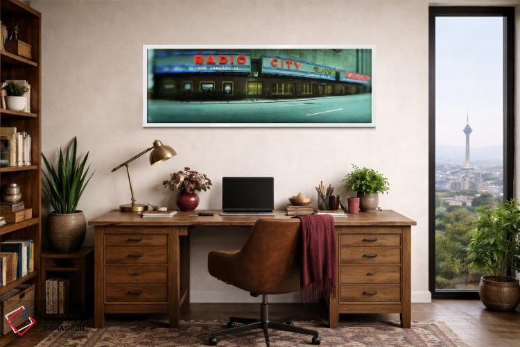 تابلو دکوراتیو Radio City Music Hall, Rockefeller Center, New York Cit… اثر پانورامیک ایمجز - D1W