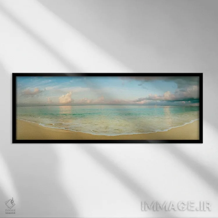 تابلو دکوراتیو Seven Mile Beach, Grand Cayman, Cayman Islands,چشم اندا… اثر پانورامیک ایمجز - نمای قابدار مشکی