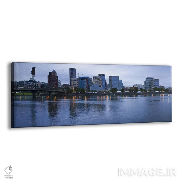 تابلو دکوراتیو Willamette River, Portland, Multnomah County, Oregon, U… اثر پانورامیک ایمجز - نمای پرسپکتیو محصول
