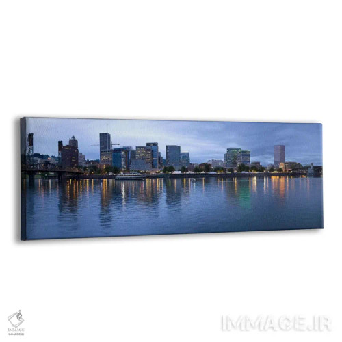 تابلو دکوراتیو Willamette River, Portland, Multnomah County, Oregon, U… اثر پانورامیک ایمجز - نمای پرسپکتیو محصول