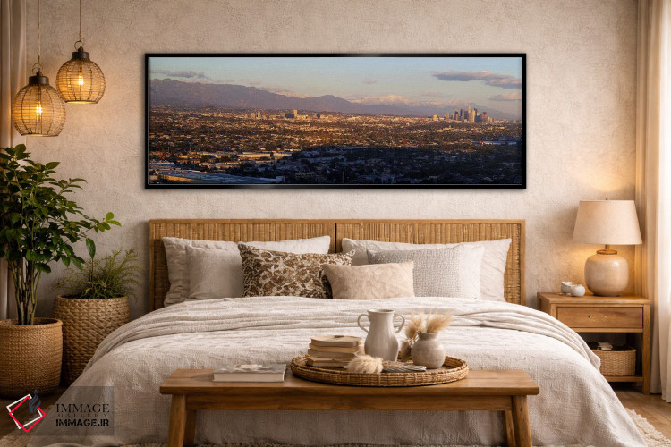 تابلو دکوراتیو California, USA,ساختمان ها در شهر، لس آنجلس، کالیفرنیا… اثر پانورامیک ایمجز - D5B