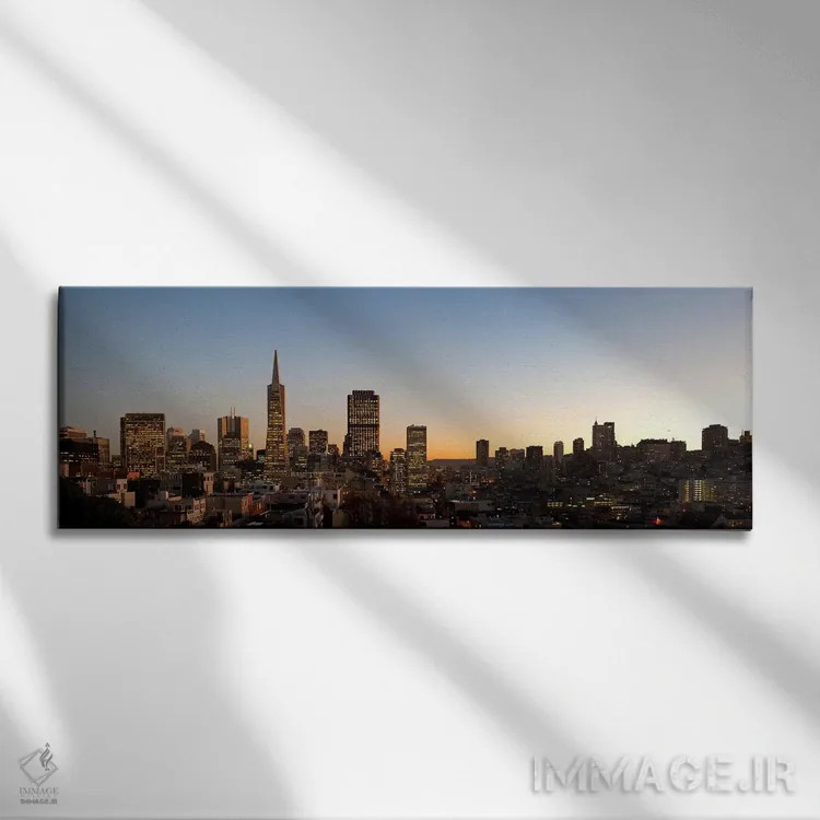 تابلو دکوراتیو Telegraph Hill, San Francisco, California, USA,ساختمان… اثر پانورامیک ایمجز - نمای روبهرو روی دیوار