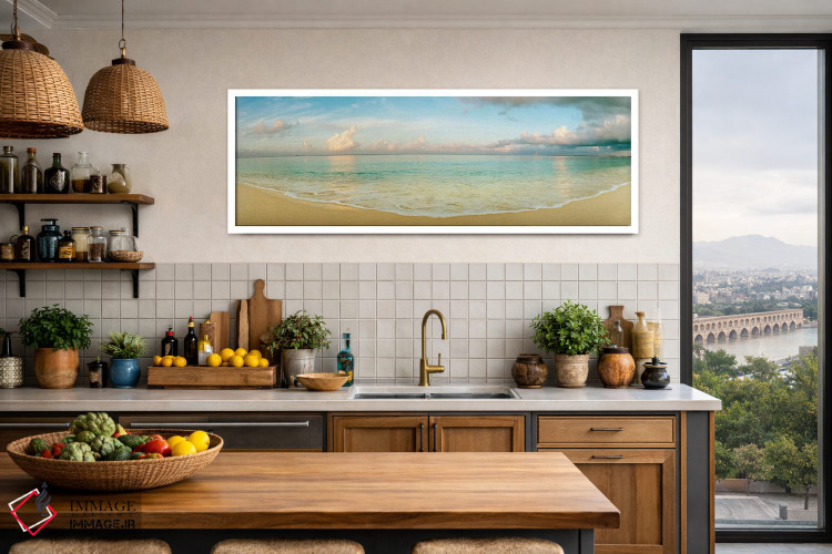 تابلو دکوراتیو Seven Mile Beach, Grand Cayman, Cayman Islands,چشم اندا… اثر پانورامیک ایمجز - D3W