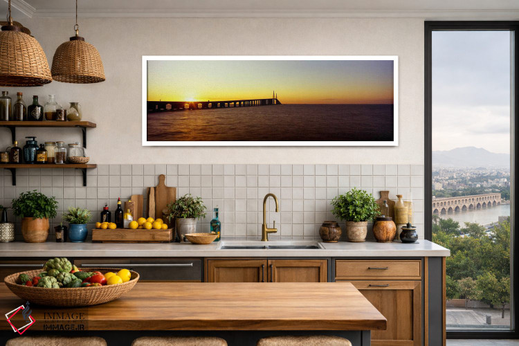 تابلو دکوراتیو Sunshine Skyway Bridge, Tampa Bay, St. Petersburg, Pine… اثر پانورامیک ایمجز - D2W