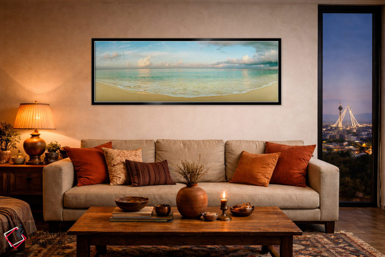 تابلو دکوراتیو Seven Mile Beach, Grand Cayman, Cayman Islands,چشم اندا… اثر پانورامیک ایمجز - D5B