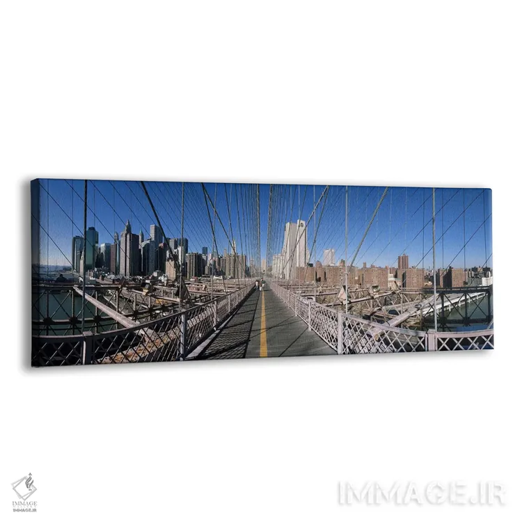 تابلو دکوراتیو Brooklyn Bridge, East River, Brooklyn, New York City, N… اثر پانورامیک ایمجز - نمای پرسپکتیو محصول