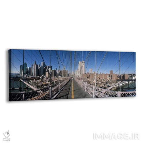 تابلو دکوراتیو Brooklyn Bridge, East River, Brooklyn, New York City, N… اثر پانورامیک ایمجز - نمای پرسپکتیو محصول