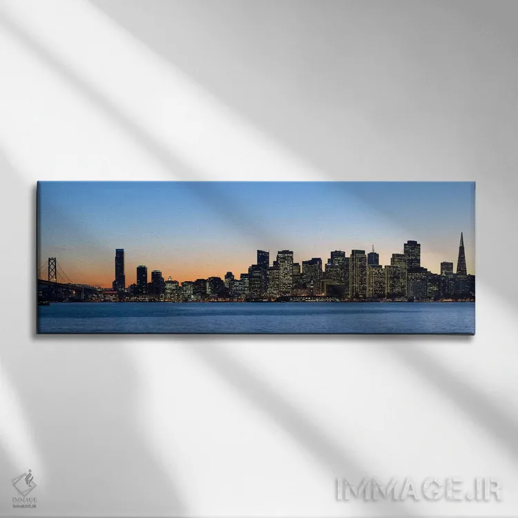 تابلو دکوراتیو Bay Bridge, San Francisco, California, USA 2010,خط افق… اثر پانورامیک ایمجز - نمای روبهرو روی دیوار