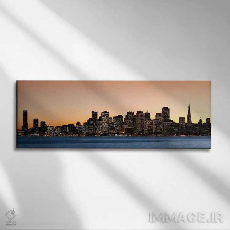 تابلو دکوراتیو San Francisco, California, USA 2010,ساختمان های روشن هن… اثر پانورامیک ایمجز - نمای روبهرو روی دیوار