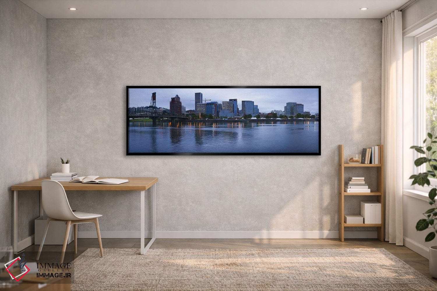 تابلو دکوراتیو Willamette River, Portland, Multnomah County, Oregon, U… اثر پانورامیک ایمجز - D1B