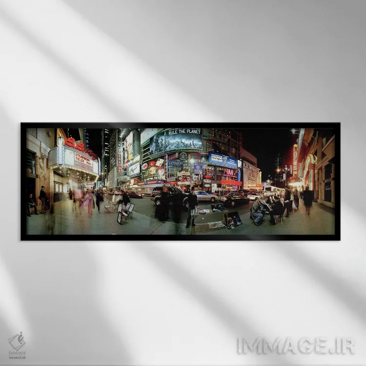 تابلو دکوراتیو Broadway, Manhattan, New York City, New York State, USA… اثر پانورامیک ایمجز - نمای قابدار مشکی